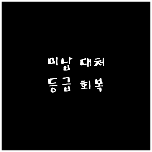 농협 신용카드 결제 미납 시 대처법, 신용등급 영향 및 회복 가이드