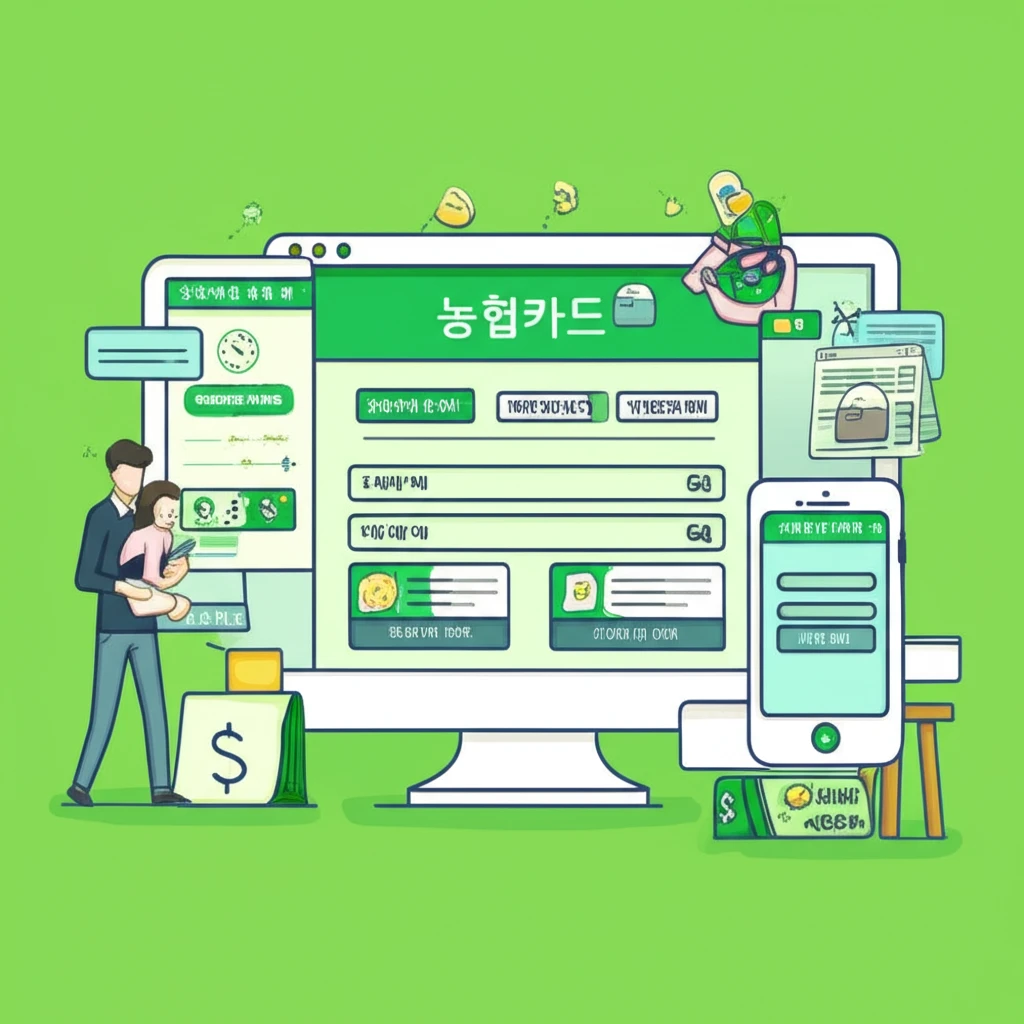 농협카드 홈페이지 이미지