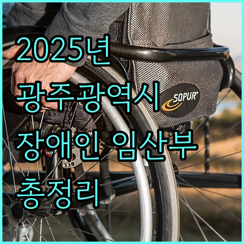 2025 광주광역시 장애인 임산부 지원: 신청 자격부터 혜택까지 완벽 정리