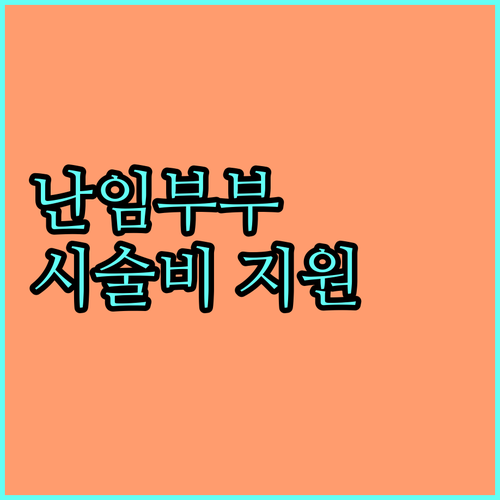 안동시 난임부부 희소식 2025년 시술비 지원으로 꿈을 이루세요