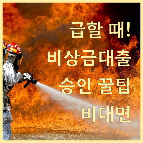 급할 때 유용한 비상금대출, 비대면으로 간편하게! 승인 꿀팁 공개