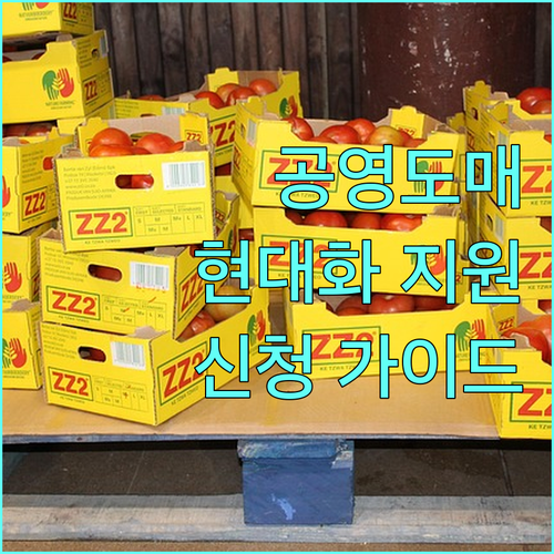 2025 공영도매시장 시설 현대화 지원 사업 대상, 기준, 신청 가이드