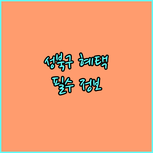 2025 시각장애인 안마 서비스: 성북구 혜택, 신청 방법, 필요 서류 완벽 가이드