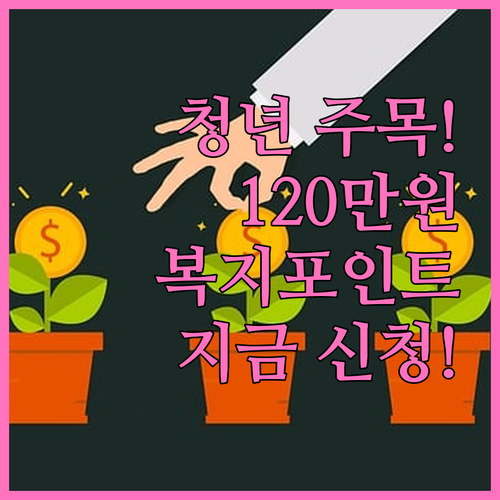 만 39세 이하 경기도 청년 주목! 청년복지포인트 신청하고 120만원 받자