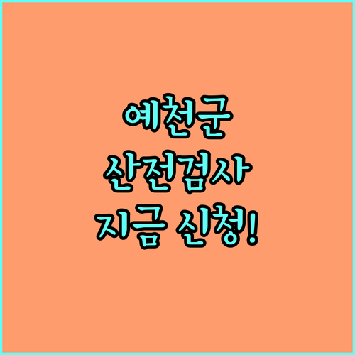예천군 2025 임신부 산전검사 지원! 놓치면 손해, 지금 바로 신청하세요