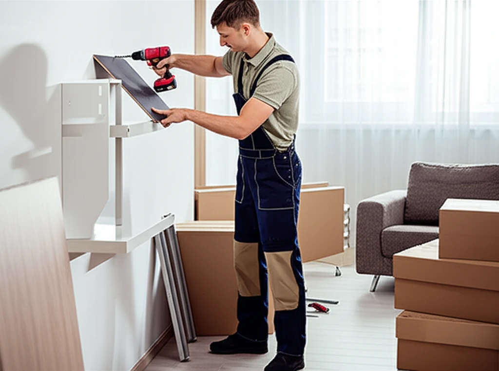 이케아 가구 조립 현장 이미지