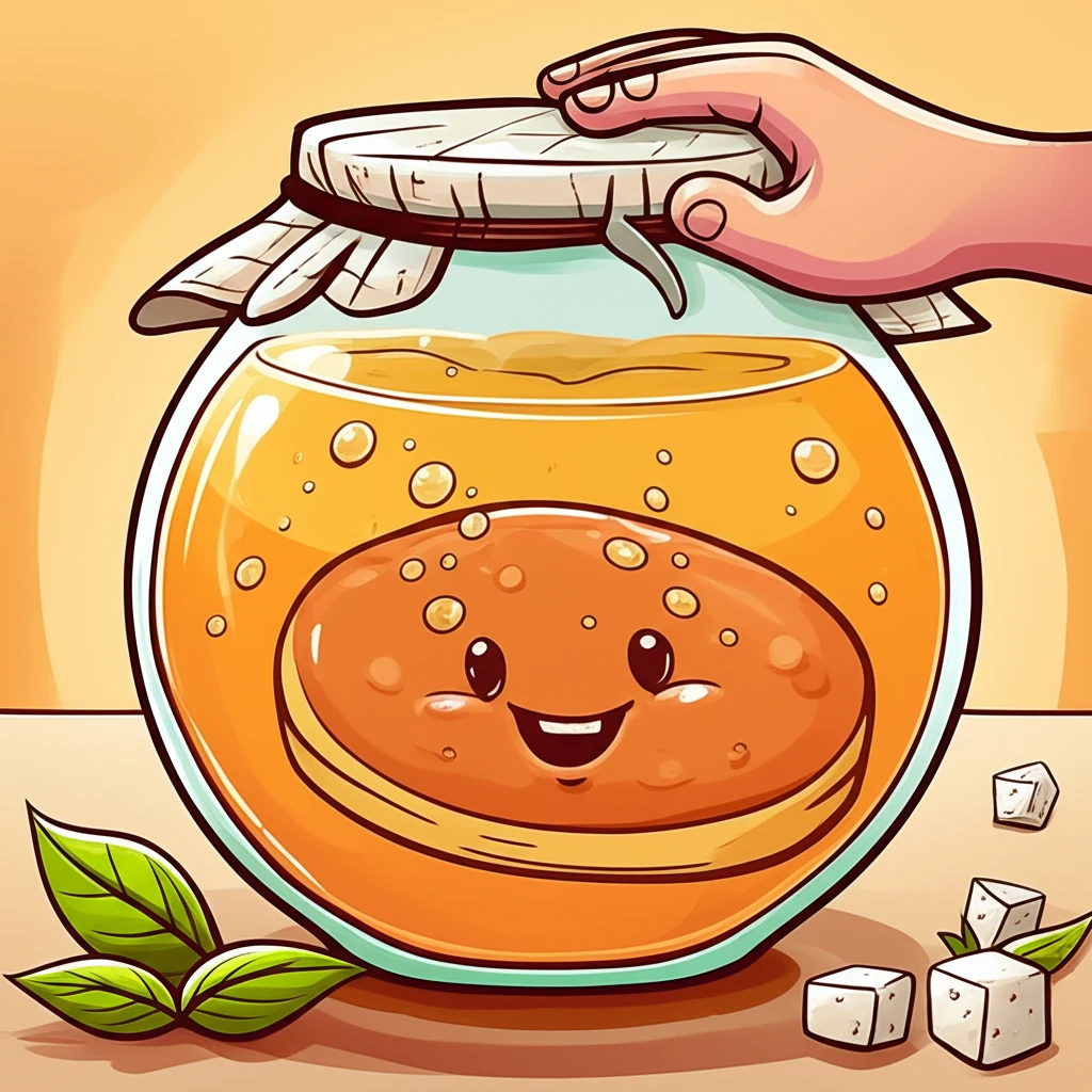 수제 콤부차 제조 과정