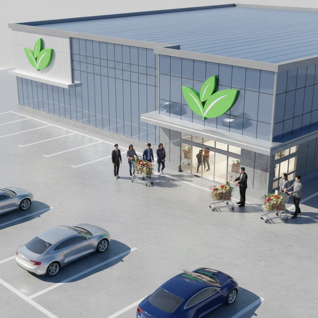 롯데마트 부평점 주차장 전경