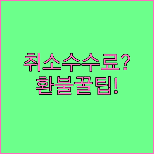 델타항공 취소 수수료와 환불 규정 총정리