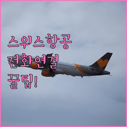 스위스 국제항공 고객센터 전화번호 및 연결 요령